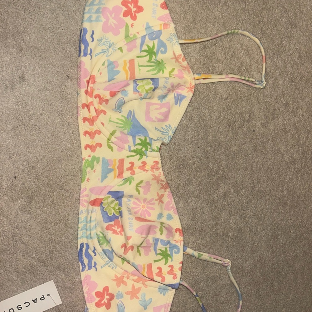 Colorful Patterned Bikini Top
